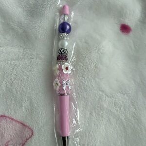 Pink and Purple Beaded Kids Pen